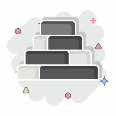 Simge Kompost. Doğal Kaynaklar sembolüyle ilgili. Çizgi roman. dizayn edilebilir