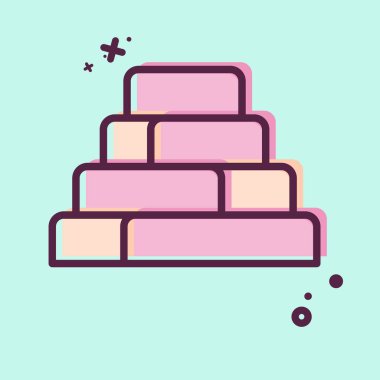 Simge Kompost. Doğal Kaynaklar sembolüyle ilgili. MBE tarzı. dizayn edilebilir