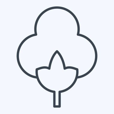 Simge Pamuklu Organik. Doğal Kaynaklar sembolüyle ilgili. Sıra tarzı. dizayn edilebilir