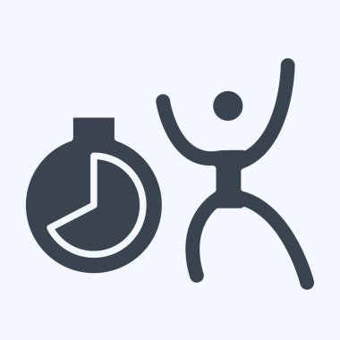 Simge geri sayımı. Yeni yıl sembolüyle ilgili. Kabartma tarzı. dizayn edilebilir