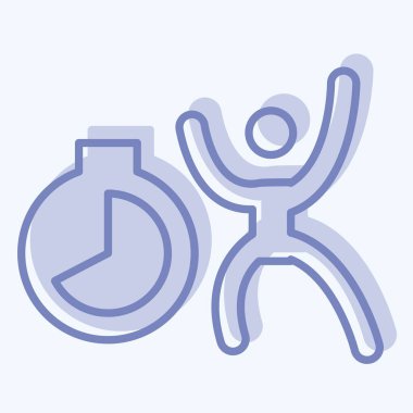 Simge geri sayımı. Yeni yıl sembolüyle ilgili. İki ton stili. dizayn edilebilir