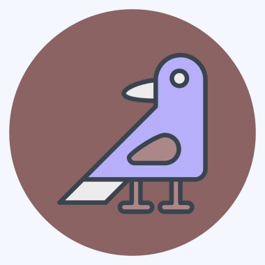 Simge Kargası. Cadılar Bayramı sembolüyle ilgili. renk arkadaşı stili. dizayn edilebilir