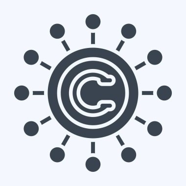 Simge Şifreleme. Metaverse sembolüyle ilgili. Kabartma tarzı. dizayn edilebilir