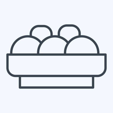 İkon Kotlet. BBQ sembolüyle ilgili. Sıra tarzı. dizayn edilebilir