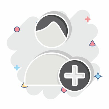 Icon Dermatologis. Dermatoloji sembolüyle ilgili. Çizgi roman. dizayn edilebilir