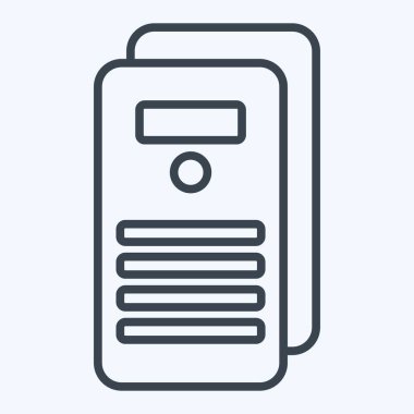 Simge Belgesi. Vergi sembolüyle ilgili. Sıra tarzı. dizayn edilebilir