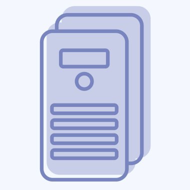 Simge Belgesi. Vergi sembolüyle ilgili. İki ton stili. dizayn edilebilir