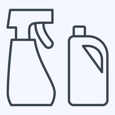 Icon Çevre Temizleme Ürünleri. Sera sembolüyle ilgili. Sıra tarzı. dizayn edilebilir