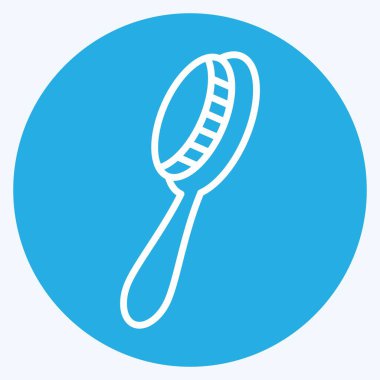 İkon Eko Tabak Fırçası. Sera sembolüyle ilgili. Mavi gözlü. dizayn edilebilir