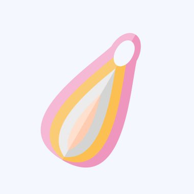 Icon Eko Ağ Torbası. Sera sembolüyle ilgili. Düz stil. dizayn edilebilir