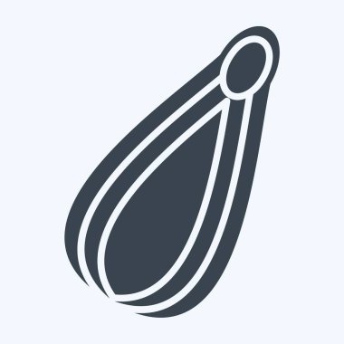 Icon Eko Ağ Torbası. Sera sembolüyle ilgili. Kabartma tarzı. dizayn edilebilir