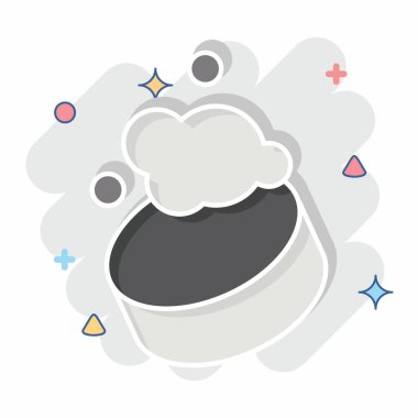 İkon eko sabun. Sera sembolüyle ilgili. Çizgi roman. dizayn edilebilir