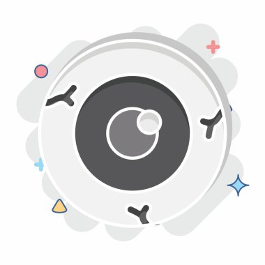 Simge Göz. Cadılar Bayramı sembolüyle ilgili. Çizgi roman. dizayn edilebilir