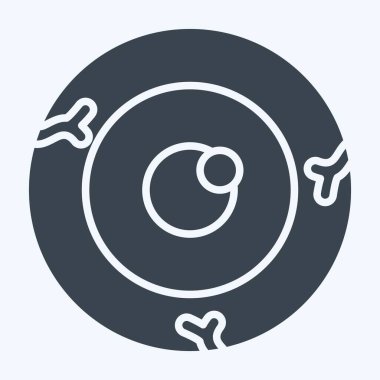 Simge Göz. Cadılar Bayramı sembolüyle ilgili. Kabartma tarzı. dizayn edilebilir