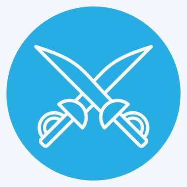 Simge Kılıcı. Macera sembolüyle ilgili. Mavi gözlü. dizayn edilebilir