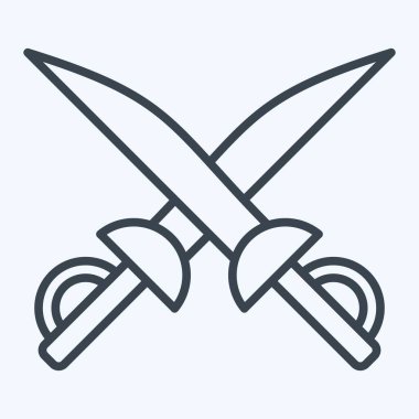 Simge Kılıcı. Macera sembolüyle ilgili. Sıra tarzı. dizayn edilebilir