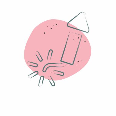 Simge Firecracker. Yeni yıl sembolüyle ilgili. Renkli Leke Biçimi. dizayn edilebilir