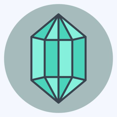 Simge mücevheri. Doğal Kaynaklar sembolüyle ilgili. renk arkadaşı stili. dizayn edilebilir