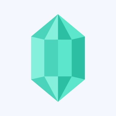 Simge mücevheri. Doğal Kaynaklar sembolüyle ilgili. Düz stil. dizayn edilebilir