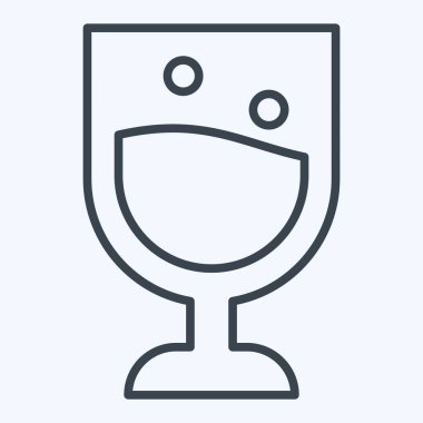 Simge camı. Meşrubat sembolüyle ilgili. Sıra tarzı. dizayn edilebilir