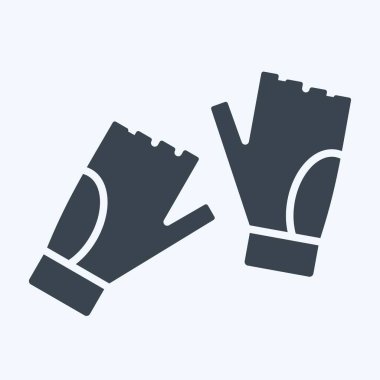 Simge eldivenleri. Macera sembolüyle ilgili. Kabartma tarzı. dizayn edilebilir