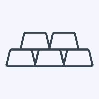 Simge Altını. Doğal Kaynaklar sembolüyle ilgili. Sıra tarzı. dizayn edilebilir