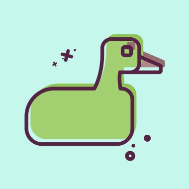 Simge Kaz. Hayvanlar sembolüyle ilgili. MBE tarzı. dizayn edilebilir