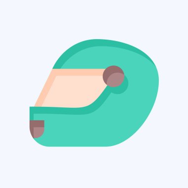 Simge Miğferi. Macera sembolüyle ilgili. Düz stil. dizayn edilebilir