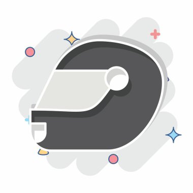 Simge Miğferi. Macera sembolüyle ilgili. Çizgi roman. dizayn edilebilir