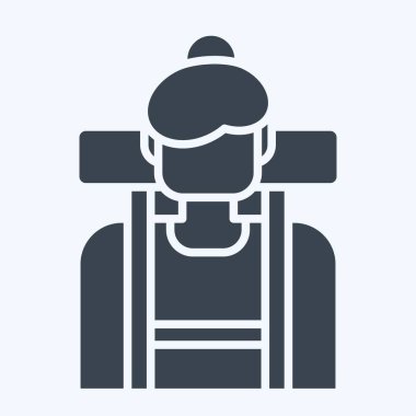 İkon Yürüyüşü. Macera sembolüyle ilgili. Kabartma tarzı. dizayn edilebilir