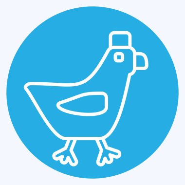 Simge boynuzu. Hayvanlar sembolüyle ilgili. Mavi gözlü. dizayn edilebilir