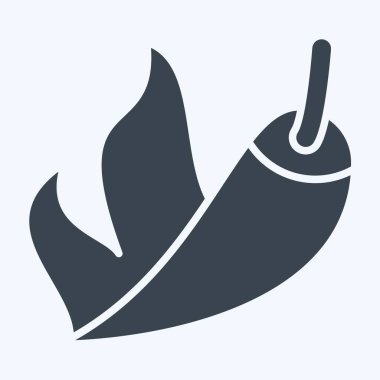 Simge Sıcak. BBQ sembolüyle ilgili. Kabartma tarzı. dizayn edilebilir