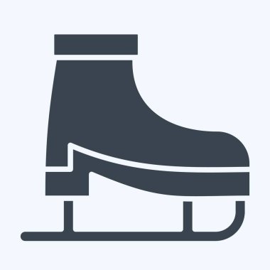 Icon Buz Pateni. Macera sembolüyle ilgili. Kabartma tarzı. dizayn edilebilir