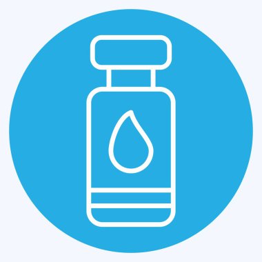 Simge mürekkebi. Yazdırma sembolüyle ilgili. Mavi gözlü. dizayn edilebilir