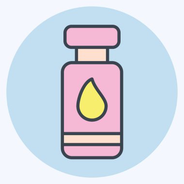 Simge mürekkebi. Yazdırma sembolüyle ilgili. renk arkadaşı stili. dizayn edilebilir