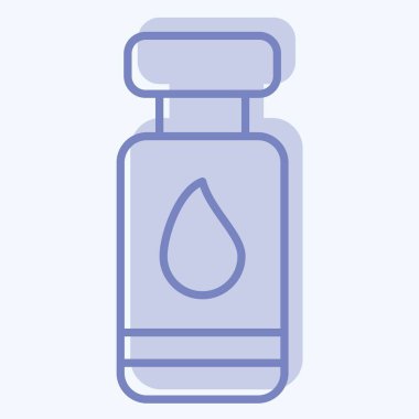 Simge mürekkebi. Yazdırma sembolüyle ilgili. İki ton stili. dizayn edilebilir