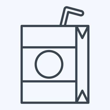 Icon Juice. Meşrubat sembolüyle ilgili. Sıra tarzı. dizayn edilebilir