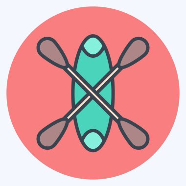 Simge Kano. Macera sembolüyle ilgili. renk arkadaşı stili. dizayn edilebilir