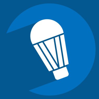 Simge LED Ampul. Sera sembolüyle ilgili. Uzun gölge tarzı. dizayn edilebilir