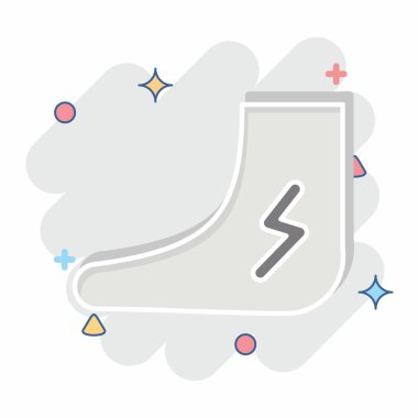 Simge Bacağı Tatto. Dövme sembolüyle ilgili. Çizgi roman. dizayn edilebilir