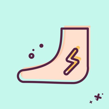 Simge Bacağı Tatto. Dövme sembolüyle ilgili. MBE tarzı. dizayn edilebilir