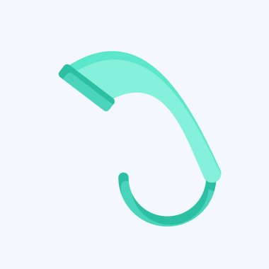 Simge Düşük Akış Duş Başlıkları. Sera sembolüyle ilgili. Düz stil. dizayn edilebilir