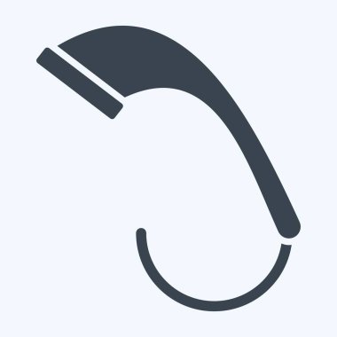 Simge Düşük Akış Duş Başlıkları. Sera sembolüyle ilgili. Kabartma tarzı. dizayn edilebilir