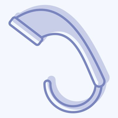 Simge Düşük Akış Duş Başlıkları. Sera sembolüyle ilgili. İki ton stili. dizayn edilebilir