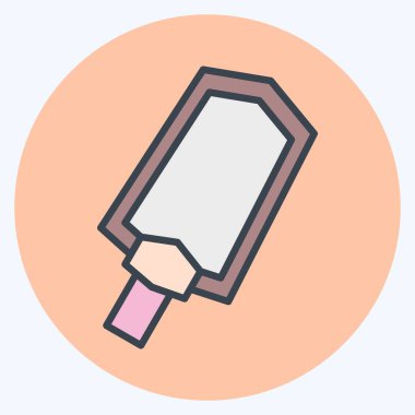 Simge metal dedektörü. Sensörlerin sembolüyle ilgili. renk arkadaşı stili. dizayn edilebilir