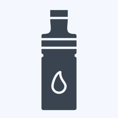 Simge Minerali. Meşrubat sembolüyle ilgili. Kabartma tarzı. dizayn edilebilir