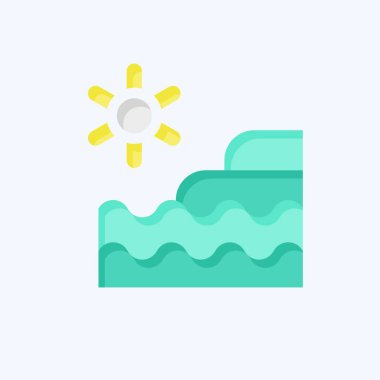 Simge Doğal Kaynakları. Doğal Kaynaklar sembolüyle ilgili. Düz stil. dizayn edilebilir