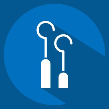 Simge iğneleri. Dövme sembolüyle ilgili. Uzun gölge tarzı. dizayn edilebilir