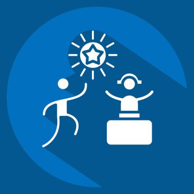 Simge Partisi. Yeni yıl sembolüyle ilgili. Uzun gölge tarzı. dizayn edilebilir