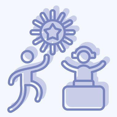 Simge Partisi. Yeni yıl sembolüyle ilgili. İki ton stili. dizayn edilebilir